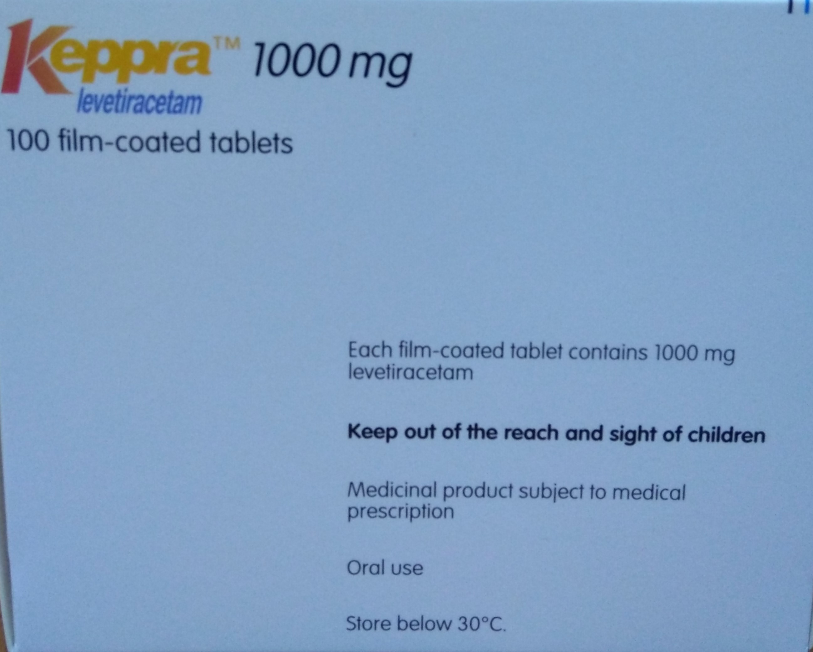 Keppra Tablets 1g°